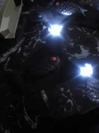 Guantes con luz LED recargables