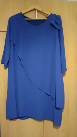 Traje de fiesta azul
