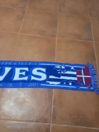 Bufanda Alavés Final Copa UEFA 2001