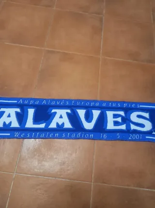 Bufanda Alavés Final Copa UEFA 2001