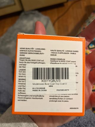 Modelones Base Coat & Top Coat 2 piezas