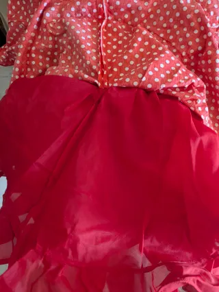 Vestido Flamenca de Niña estilo Marisol. Años 70.