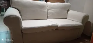 Sofá Ektorp dos plazas IKEA Beige Tela