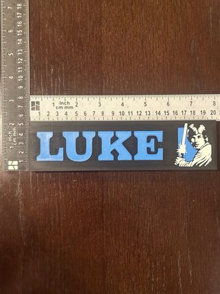 Logotipo 3D Luke Skywalker Star Wars