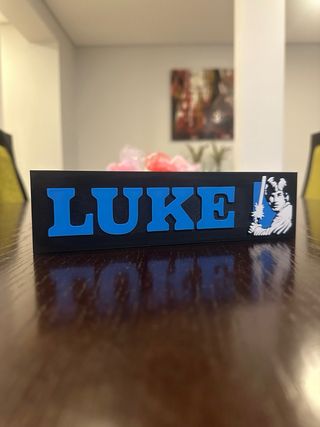 Logotipo 3D Luke Skywalker Star Wars