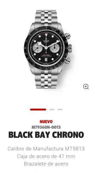 Reloj Tudor Black Bay Cronógrafo