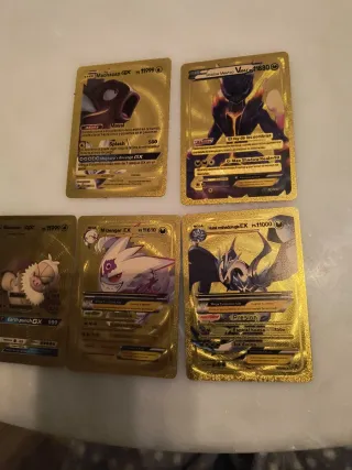Cartas Pokémon Doradas GX EX VMAX