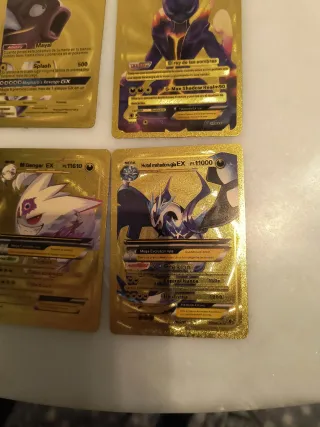 Cartas Pokémon Doradas GX EX VMAX