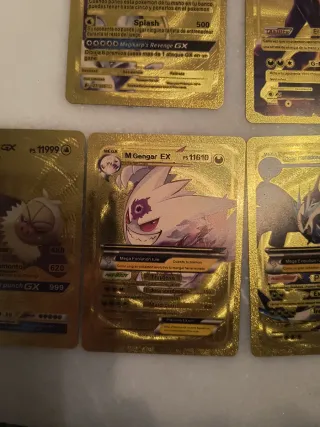 Cartas Pokémon Doradas GX EX VMAX