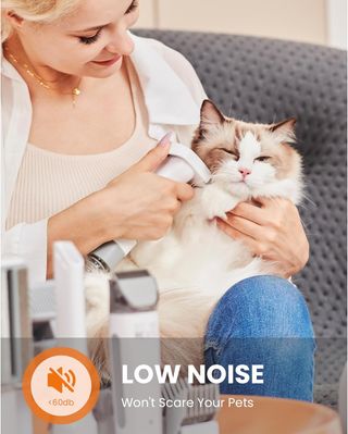 Aspirador Mascotas Petchois Ref-GV1 Nuevo,Quita Pelos Mascotas, Máquina Cortapelo pelo Perros, Cortapelos Perros, Aspirador Pelos Mascotas, Kit de Cuidado de Mascotas Todo-en-Uno Electrónico