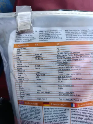 Fundas de Nieve AutoSock Textiles