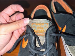 Zapatillas Nike Stefan Janoski Skate Verde Naranja