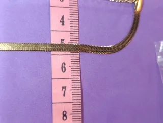 Pulsera cadena espiga acero dorado