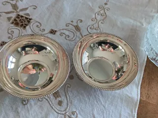 Coppia Ciotole Silver Plated