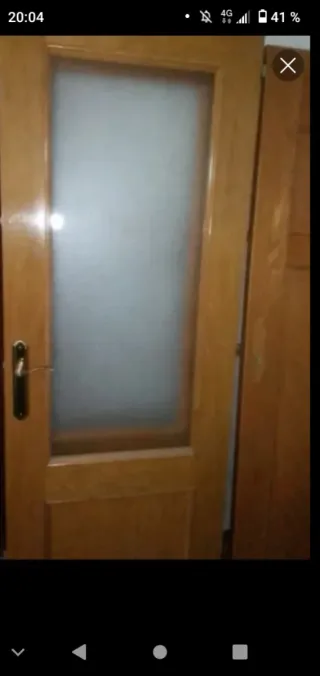 Puertas de madera con cristal