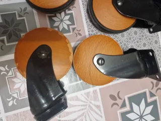 Ruote arredo legno 5 pezzi