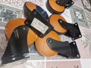 Ruote arredo legno 5 pezzi