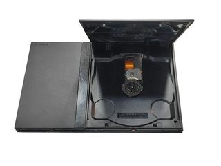 CONSOLA PS2 SLIM NEGRA + CAJA CABLES Y MANDO