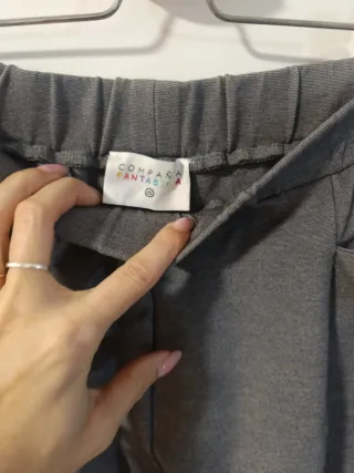 Pantalón culotte gris Compañía Fantástica