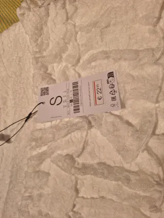 Falda de encaje blanca Talla S