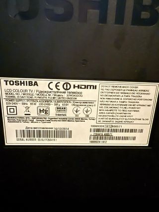 Televisor Toshiba 34 Negro