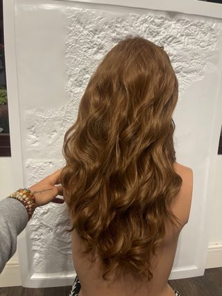 2 Pelucas castañas ondulada