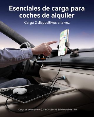 INIU Cargador Coche Carga Rápida, 60W Total [USB C