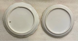 2 Platos Japoneses Porcelana fina Firmados S.XIX
