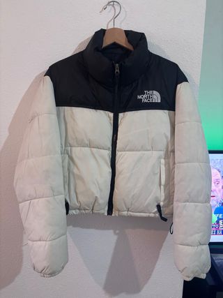 Cazadora The North Face Negra y Blanca mujer