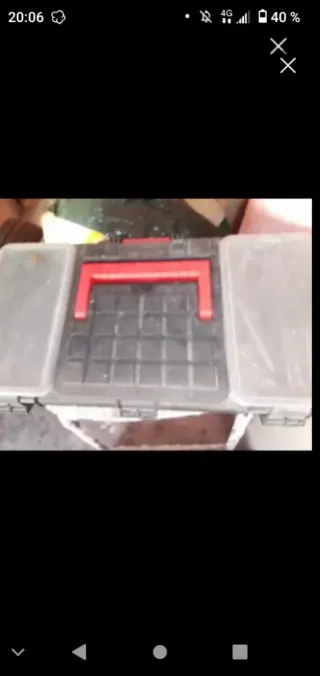 Maletín organizador negro y rojo