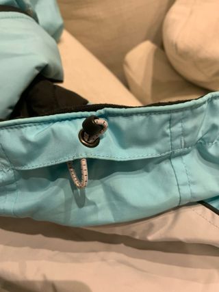 Chaqueta de esquí turquesa/gris