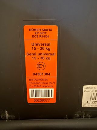 Silla coche Britax Römer,   sillas