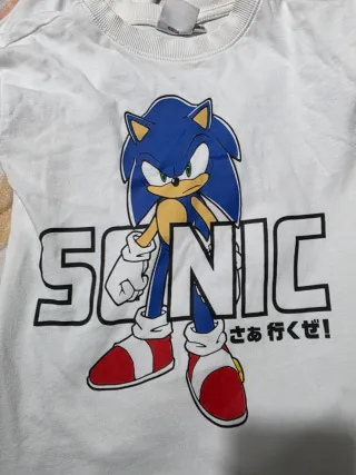 Camiseta Sonic Manga Larga