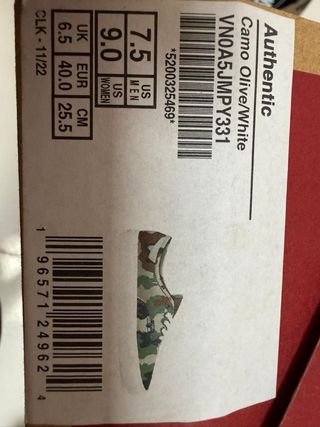 Zapatillas Vans Camuflaje Marrón Verde