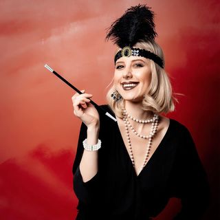 6pcs Accesorios Años 20 Mujer, 1920s Set de Acceso