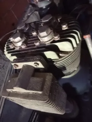 Culata y radiador de motor