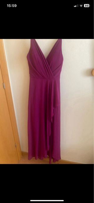 Vestido de fiesta fuxia