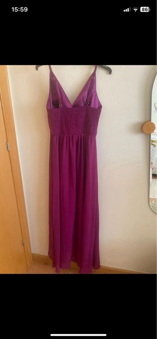 Vestido de fiesta fuxia