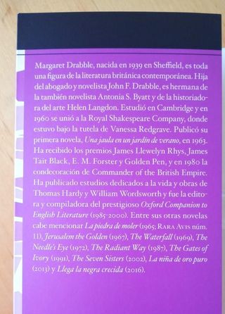 UNA JAULA EN UN JARDIN DE VERANO MARGARET DRABBLE