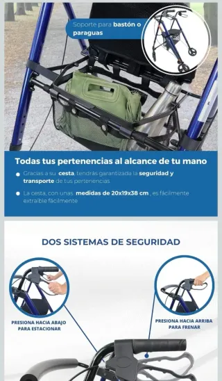 Andador Rollator MOBICLINIC Augusto