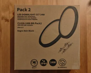 Pack 2 plafones LED Luces ajustables