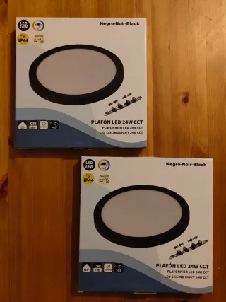 Pack 2 plafones LED Luces ajustables