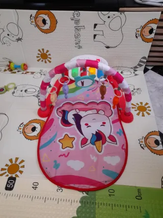 Gimnasio Bebé Unicornio Piano Juguetes