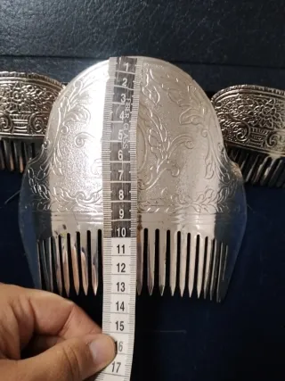 Peinetas Plata Fallera