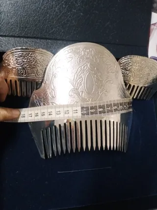 Peinetas Plata Fallera