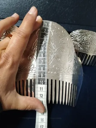 Peinetas Plata Fallera