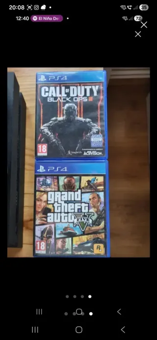 PlayStation 4 con controller e giochi