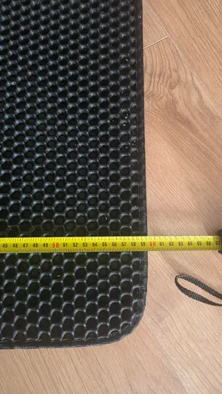 Tappetino doppio per gatti nero con raccolta sabbia