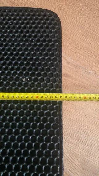 Tappetino doppio per gatti nero con raccolta sabbia