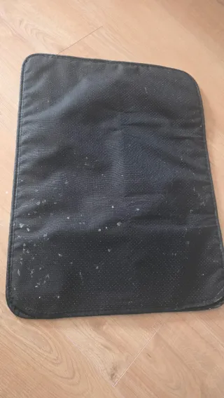 Tappetino doppio per gatti nero con raccolta sabbia